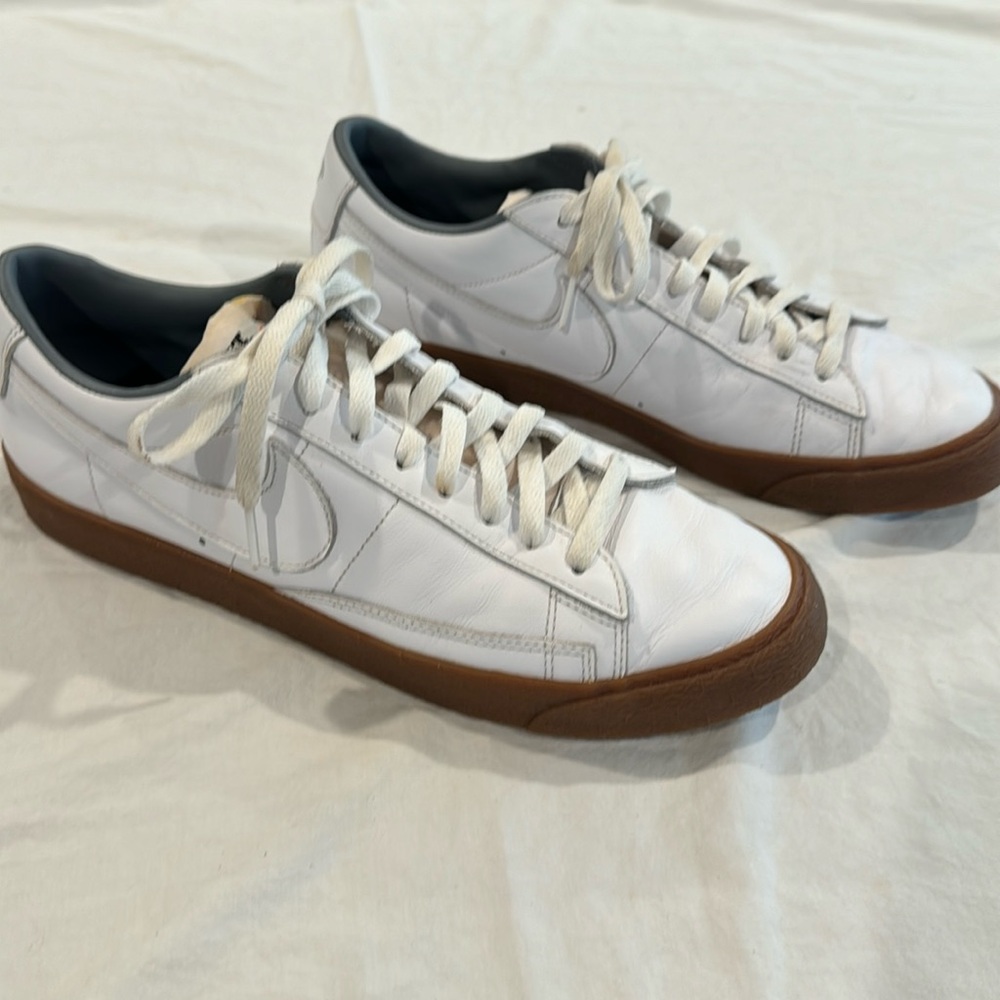 Nike blazer men’s custom white gum sole 10.5 hardly worn